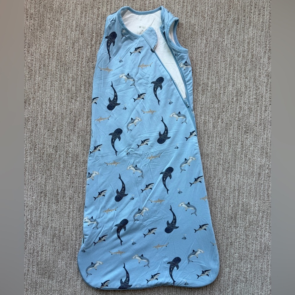Kyte BABY Blue Shark Print Sleep Sack